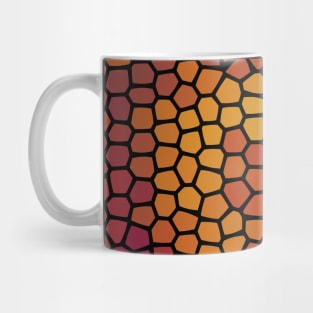 Painted Glass Of Chakra Coloured Stripes Mug